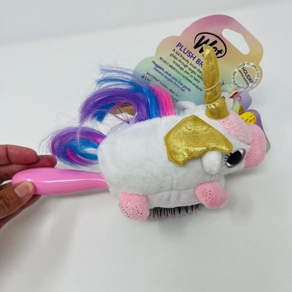 Wet Brush Gentle Detangler Limited Edition White Unicorn Hair Brush 8.5”